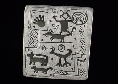 Mint Vintage Urban Fetishes Hieroglyphics Brooch