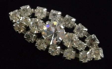 Mint Antique 1940s Austria Crystal Brooch