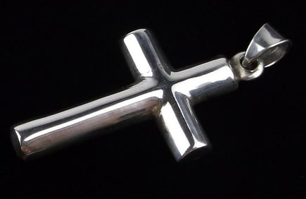 Mint Vintage Sterling Silver Cross Pendant