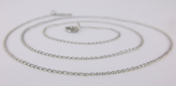 Stunning 1950s Marvel Sterling Silver Chain Necklace 17.5"