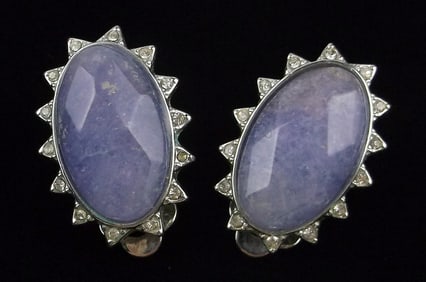 Mint Vintage T Tahari Amethyst Earrings