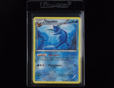 Mint 2015 Pokemon Vaporeon Holo Aqua Effect