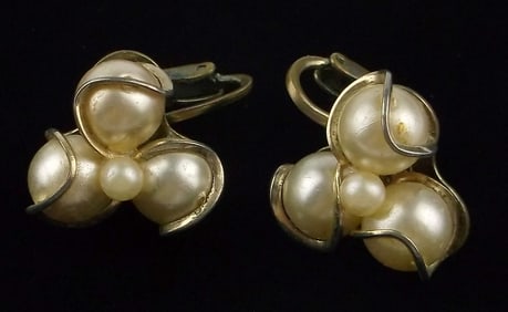 Gorgeous Vint 1960s Coro Craft Atomic Earrings
