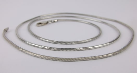 Mint Vint Thick Italian Sterling Silver Chain Necklace 22"