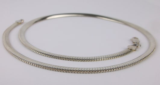Mint Thick Heavy Sterling Silver Chain Necklace 18"