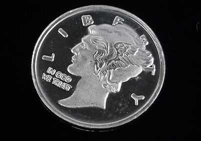 New Vint Mercury .999 Fine Silver Coin