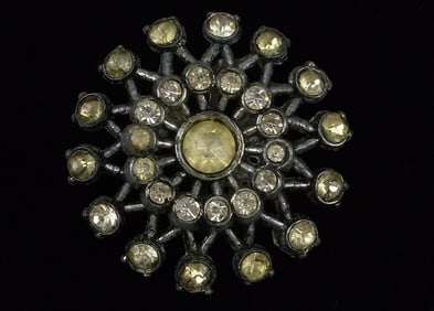Beautiful Antique 1930s Art Deco Rhinestone Brooch