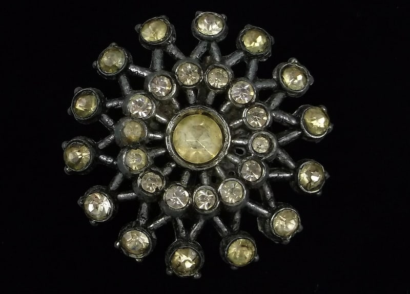 Beautiful Antique 1930s Art Deco Rhinestone Brooch: beautiful condition