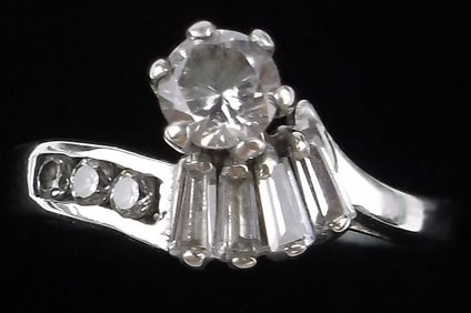 Stunning Vintage Thick Sterling Silver Cocktail Ring 8