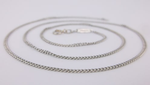Mint Vint Tiffany & Co Sterling Silver Chain Necklace 18.5"