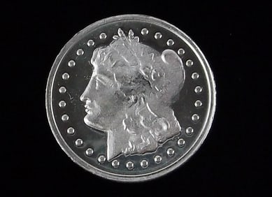 New Vintage .999 Fine Silver Morgan Coin