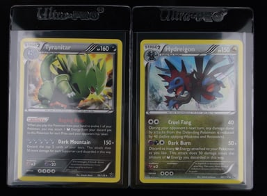 Mint 2016 Pokemon Tyranitar Hydreigon Rare Holo Lot