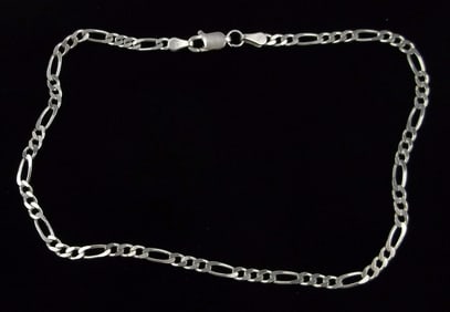 Mint Vint Italian Sterling Silver Chain Bracelet 10.25