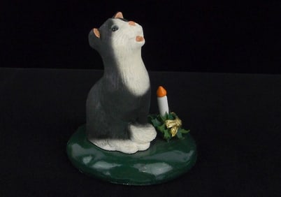 Mint Vint Byers Choice The Carolers Cat Figure Collectible
