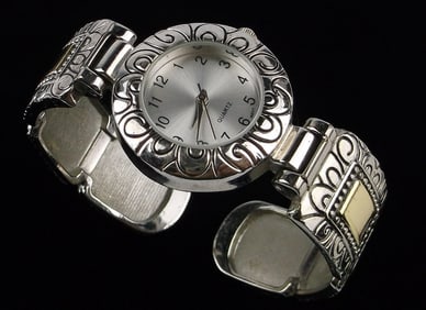 Mint Chicos Cuff Watch Works Great