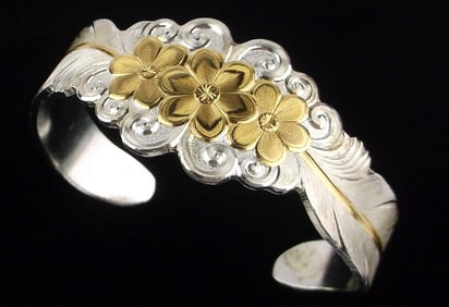 Stunning Vint Montana Silversmiths Feather Cuff Bracelet 7-8"