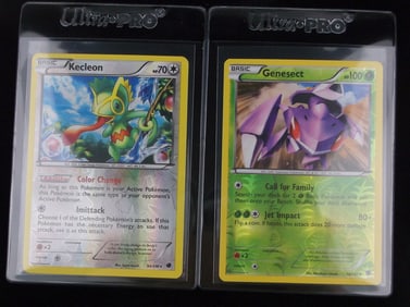 Mint 2013 Pokemon Genesect Kecleon Rare Holo Lot Call For Family