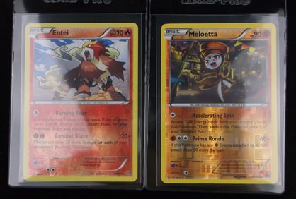 Mint 2015 Pokemon Meloetta Entei Rare Holo Lot Burning Roar