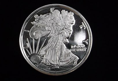 New Vintage .999 Fine Silver Walking Liberty Coin