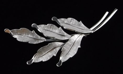 Mint Vintage 1960s Van Dell Sterling Silver Brooch