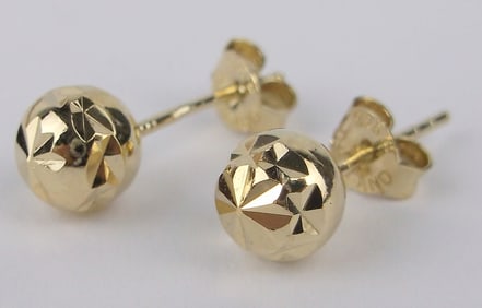 New Vintage Gold Over Sterling Silver Earrings Set