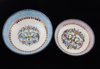Stunning Vint Austrian Steinbock Enameled Porcelain Ring Dish