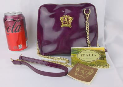 New NWT Pratesi Italian Leather Crossbody Handbag $225
