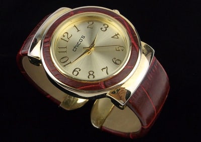 Stunning Chicos Cuff Style Wristwatch Works Great