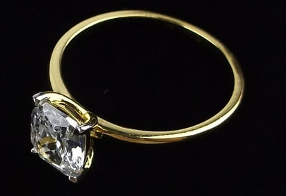 New Gold Over Sterling Silver Engagement Ring 9