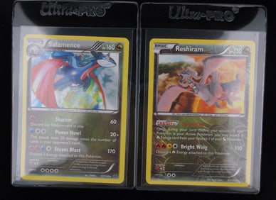 Mint 2015 Pokemon Reshiram Salamence Rare Holo Lot Turbo Blaze
