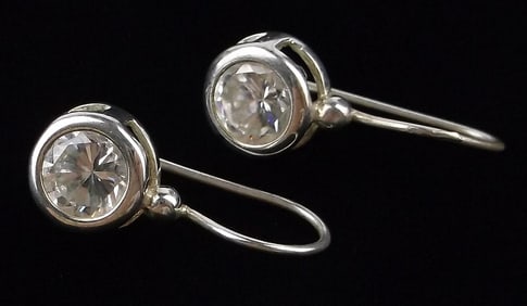 Mint Vintage Sterling Silver Drop Earrings