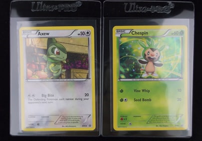 Mint 2011-13 Pokemon Axew Chespin Black Star Promo Rare Holos