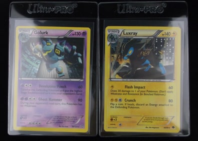 Mint 2012 Pokemon Luxray Golurk Rare Holo Lot Ghost Hammer