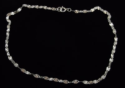 Mint Vint Italian Sterling Silver Chain Bracelet Anklet 10.25"