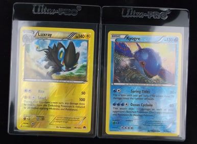 Mint 2015-16 Pokemon Kyogre Luxray Rare Holo Lot Ocean Cyclone