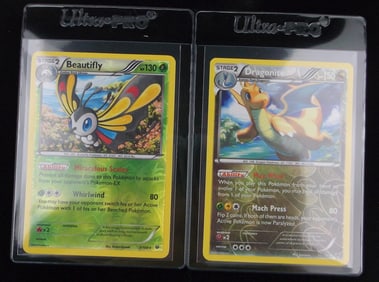 Mint 2015 Pokemon Dragonite Beautifly Rare Holo Lot Max Wind