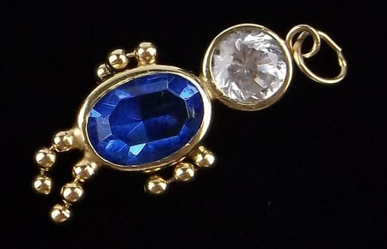 New 14kt Gold Birthstone Boy Pendant