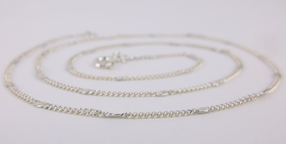 New Vintage Italian Sterling Silver Chain Necklace 19"
