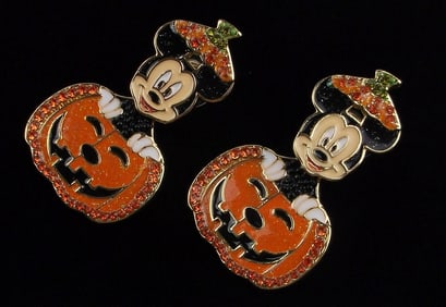 New Disney Baublebar Mickey Mouse Halloween Earrings