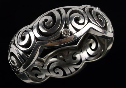 Gorgeous Vintage Brighton Clamper Bracelet 7.5"