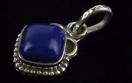 New Bali Sterling Silver Lapis Lazuli Pendant