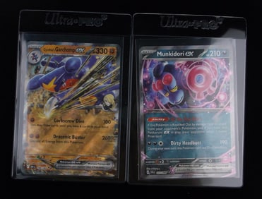 Mint 2024-25 Pokemon Munkidori Garchomp EX Ultra Rare Lot