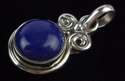 New Bali Sterling Silver Lapis Lazuli Pendant