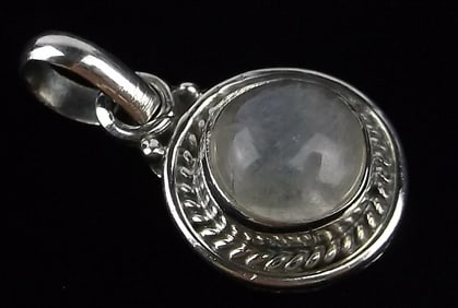 New Bali Sterling Silver Moonstone Pendant