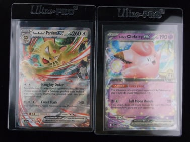 Mint 2025 Pokemon Lillies Clefairy Persian EX Ultra Rare Lot