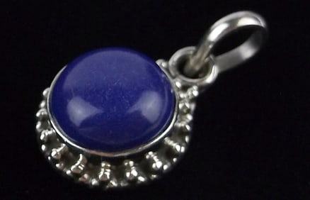 New Bali Sterling Silver Lapis Lazuli Pendant
