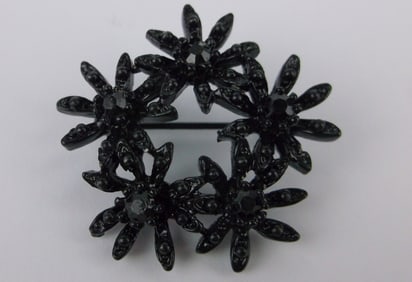 Mint Vintage 1960s Rhinestone Brooch