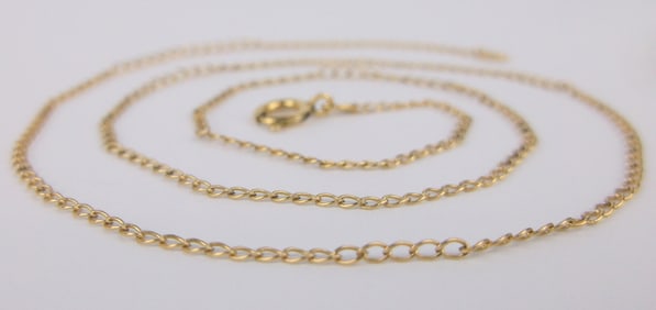 Mint Antique 1950s 14kt GF Chain Necklace 15"