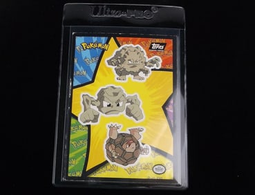 1999 Topps Pokemon Black Star Golem Geodude Graveler Card