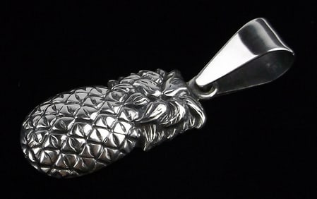 Mint Vintage Sterling Silver Pineapple Pendant Big Bale